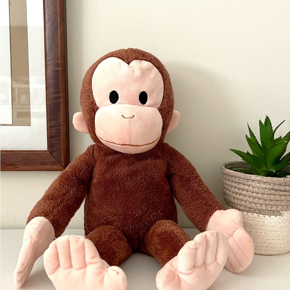 Brown/Cream Plush Monkey Stuffed Animal